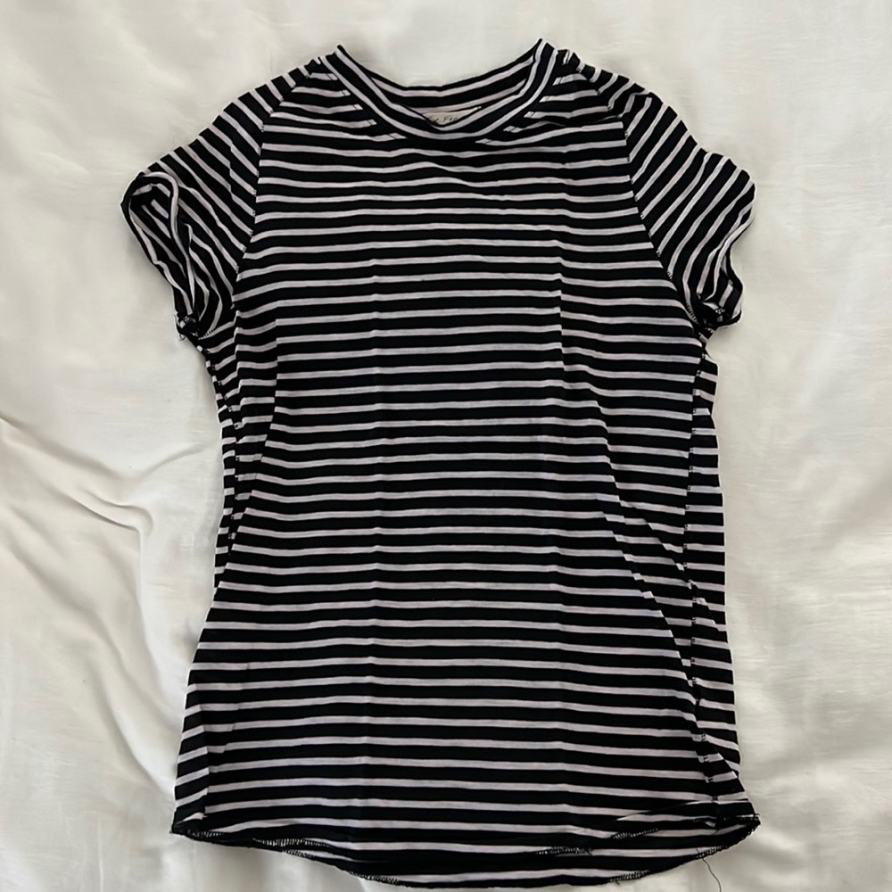 Free People Striped Fitted Tee